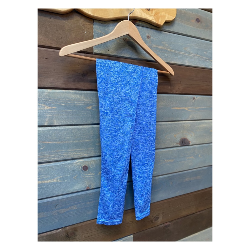Blue Marl Ruched Butt/ High Waisted Leggings